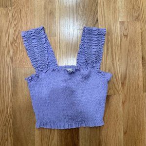 Urban Outfitters ruffled cropped tank size M